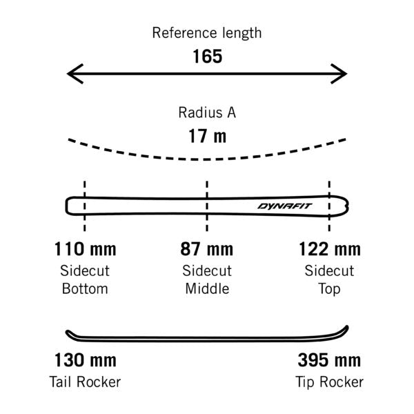 DYNAFIT BLACKLIGHT 88 WOMEN SKI - SKI TOURING SUKSET