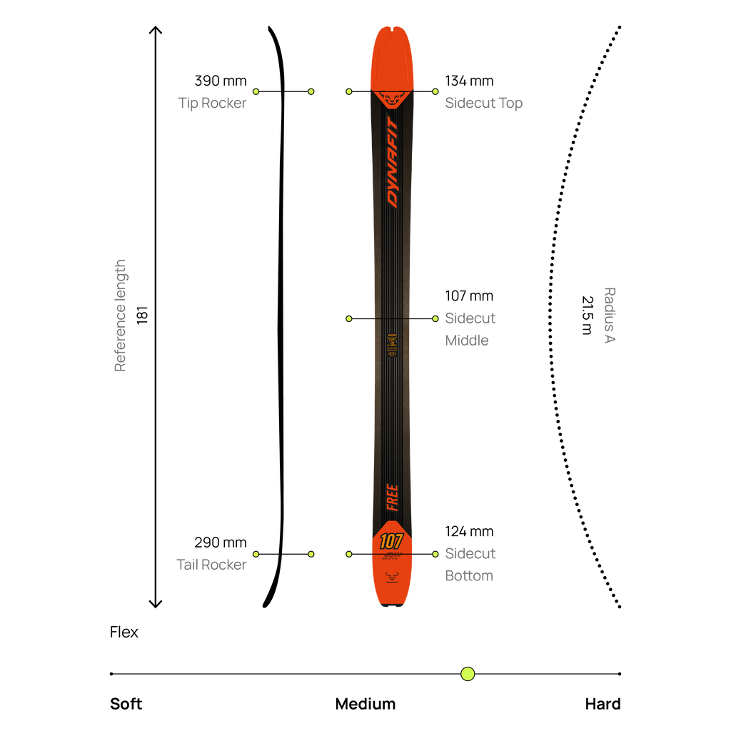 DYNAFIT FREE 107 - VAPAALASKUSUKSET