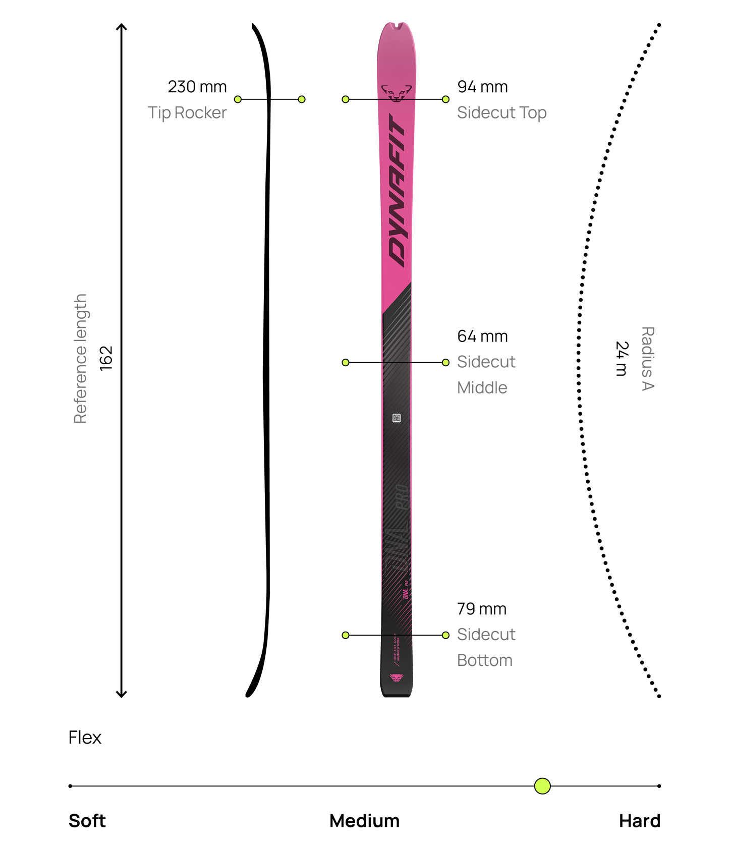 DYNAFIT DNA PRO TOURING SKI - KISASUKSET
