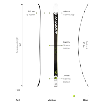 DYNAFIT DNA TOURING SKI -  KISASUKSET