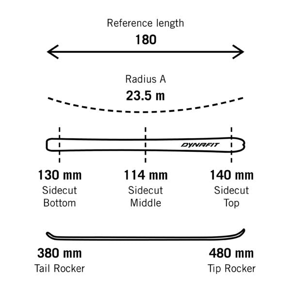 DYNAFIT TIGARD 114 SKI - VAPAALASKUSUKSET