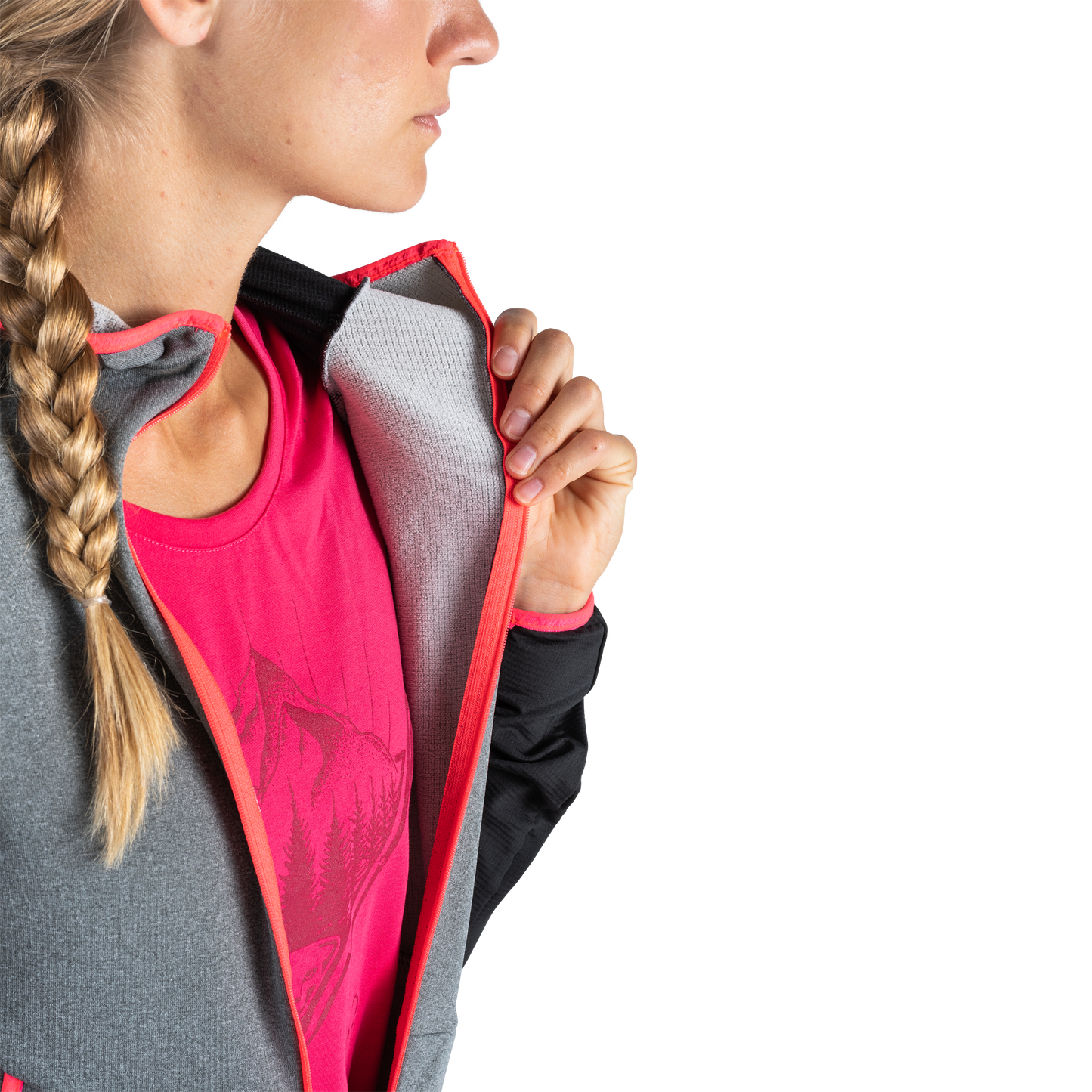 DYNAFIT TRANSALPER LIGHT PTC W HOODY - MIDLAYER-FLEECE