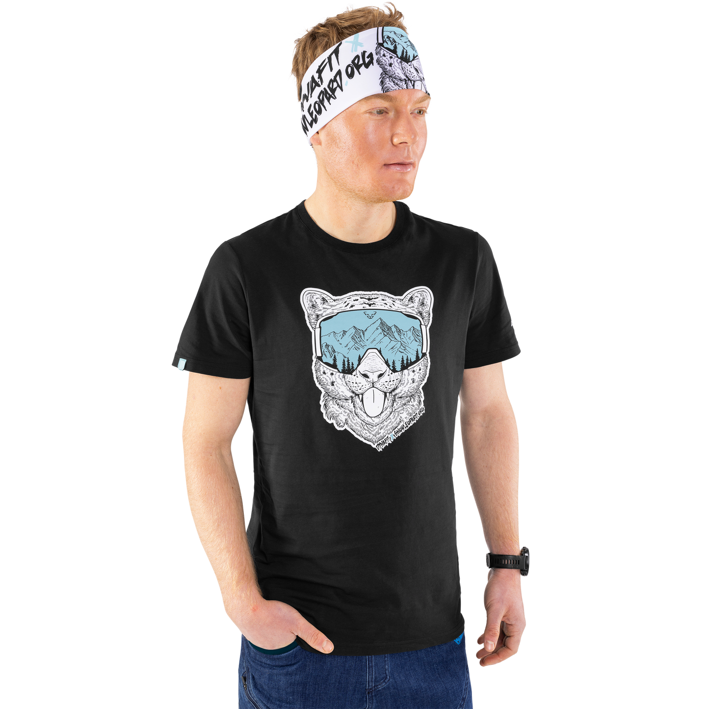 DYNAFIT SNOW LEOPARD CO T-SHIRT M - T-PAITA