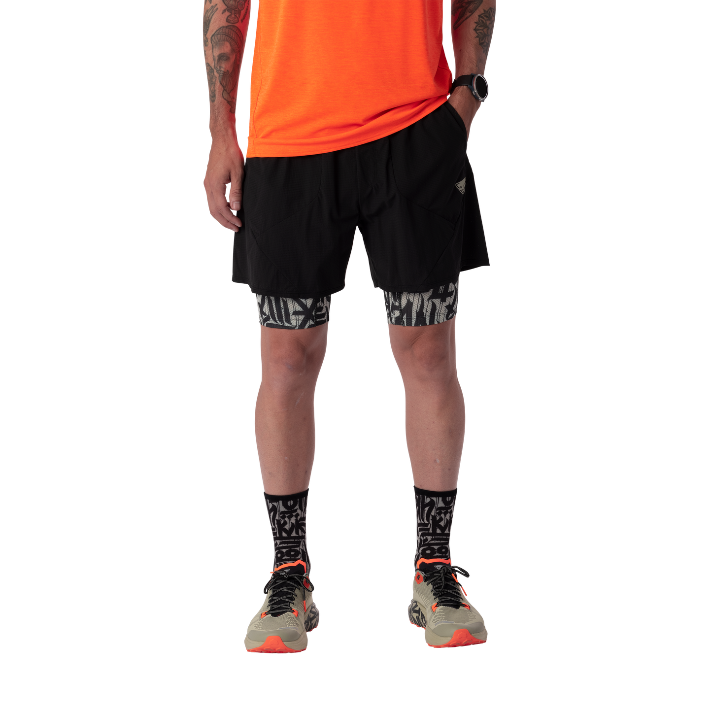 DYNAFIT TRAIL 2IN1 SHORTS M - JUOKSUSHORTSIT