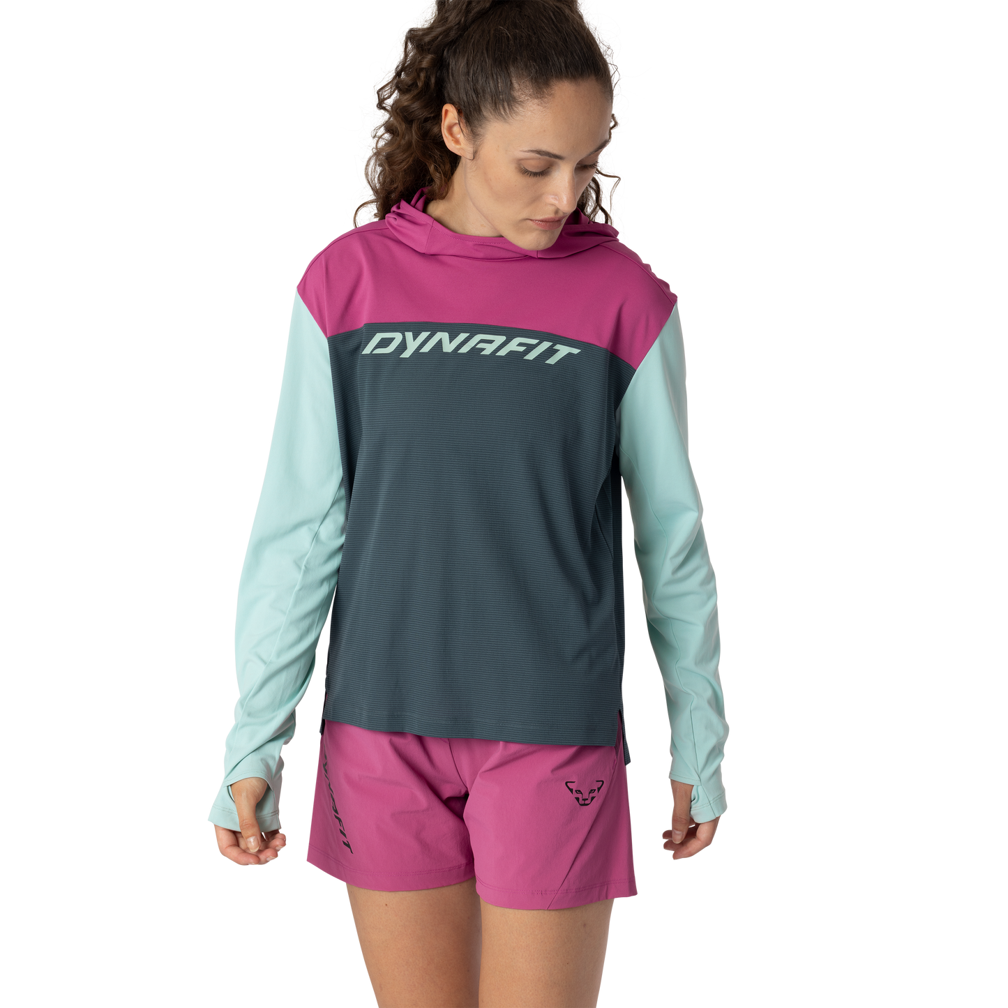 DYNAFIT TRAVERSE SUN  HOODY W - HUPPARI UV-SUOJALLA