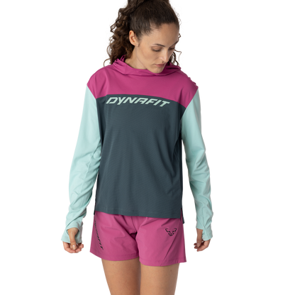 DYNAFIT TRAVERSE SUN  HOODY W - HUPPARI UV-SUOJALLA