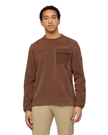 MAMMUT MOONSTONE LIGHT ML HYBRID CREW NECK - FLEECEPAITA