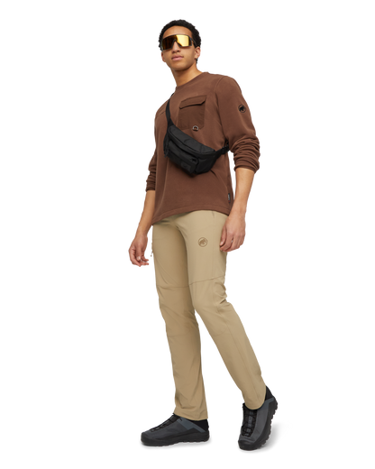 MAMMUT MOONSTONE LIGHT ML HYBRID CREW NECK - FLEECEPAITA