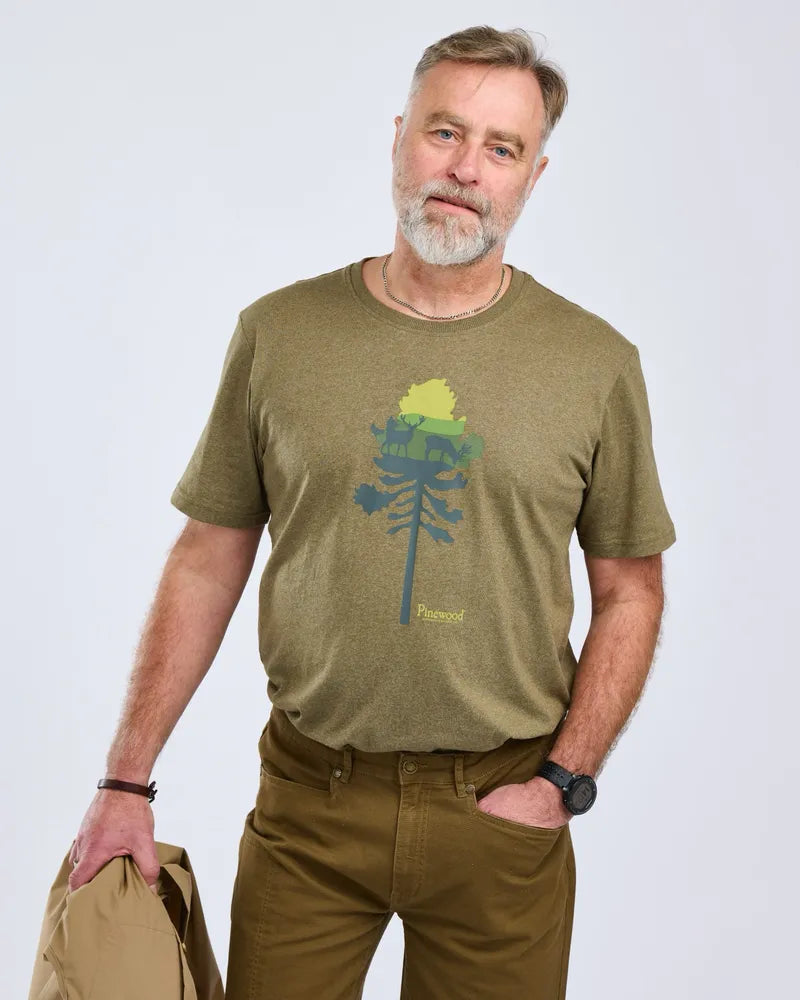 PINEWOOD FINNVEDEN RECYCLED OUTDOOR T-SHIRT - T-PAITA