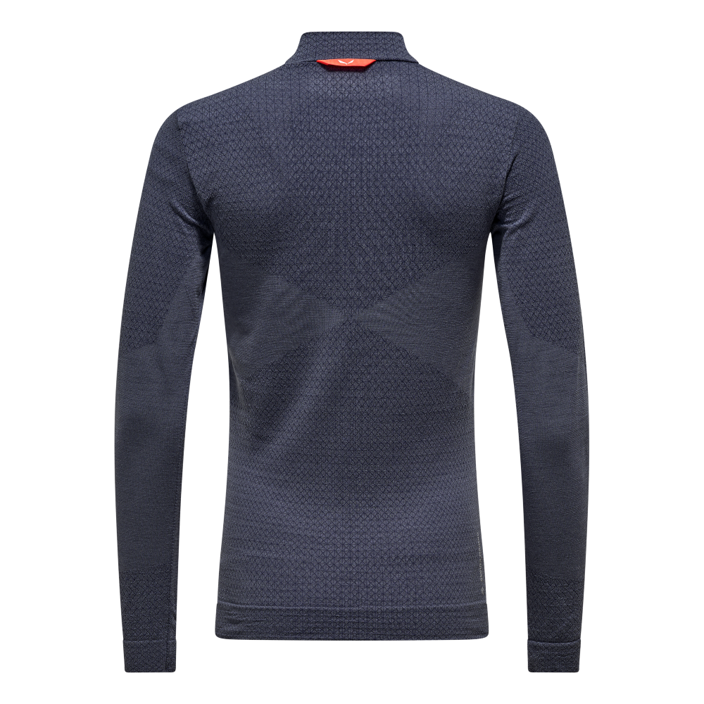 SALEWA ZEBRU MED WARM AMR W 1/2Z TEE. - TEKNINEN MERINOALUSPAITA
