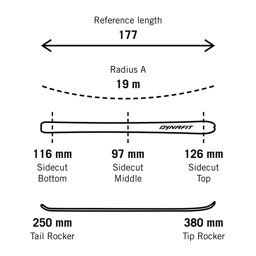 DYNAFIT RADICAL 97 SKI SET - SUKSISETTI