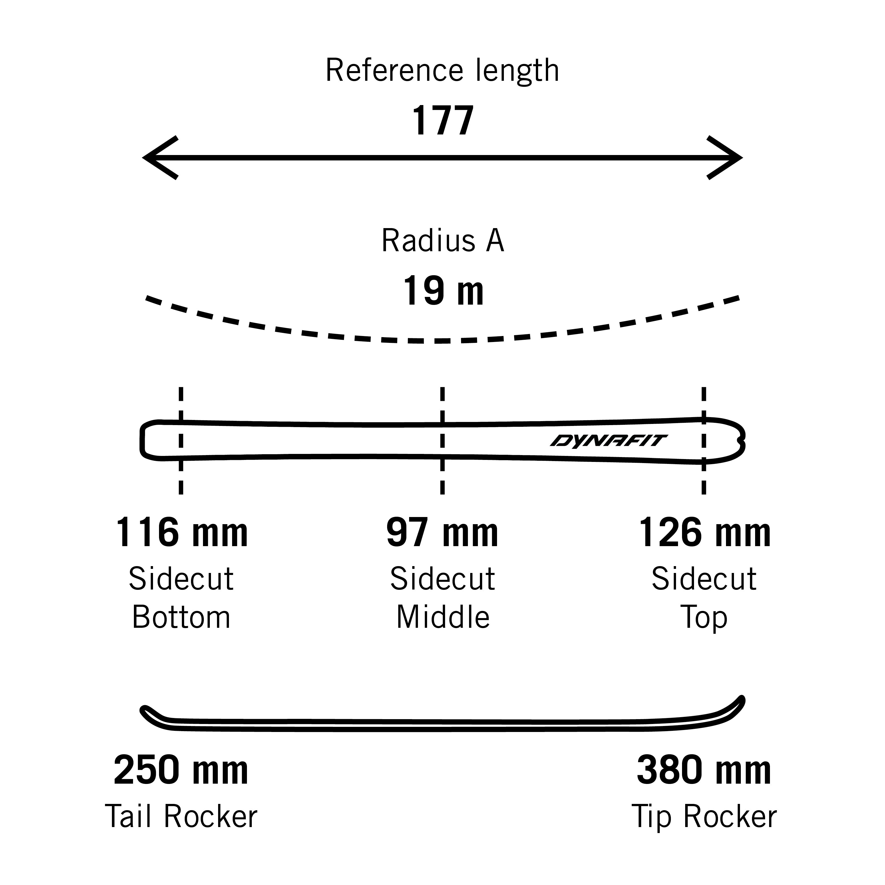 DYNAFIT RADICAL 97 SKI SET - SUKSISETTI