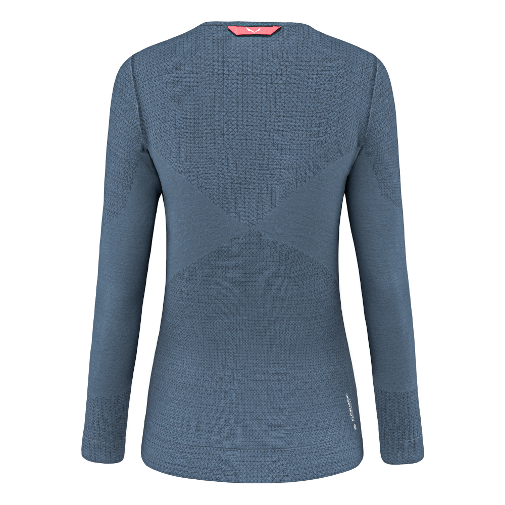 SALEWA ZEBRU MED WARM AMR W L/S TEE. - TEKNINEN MERINOALUSPAITA