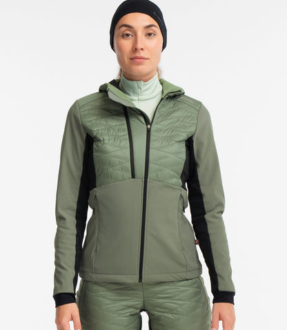 LÖFFLER W HOODED HYBRIDJACKET ALESSA PL60 - HYBRIDITAKKI
