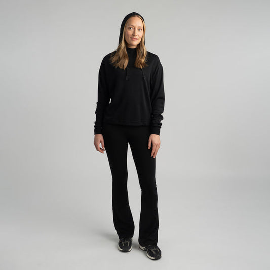 NORTH OUTDOOR EDLA MERINO HOODIE W - CROPATTU MERINOHUPPARI