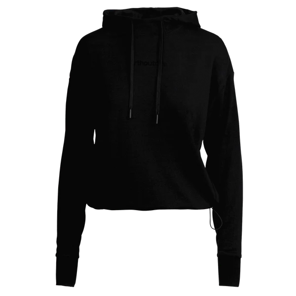 NORTH OUTDOOR EDLA MERINO HOODIE W - CROPATTU MERINOHUPPARI