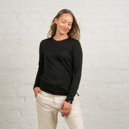 NORTH OUTDOOR JULIA MERINO LONG-T W - PITKÄHIHAINEN MERINO T-PAITA
