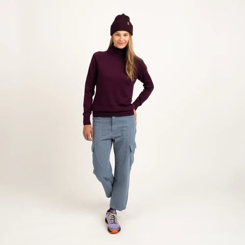 NORTH OUTDOOR HALLA MERINO SWEATER W - MERINOVILLANEULE