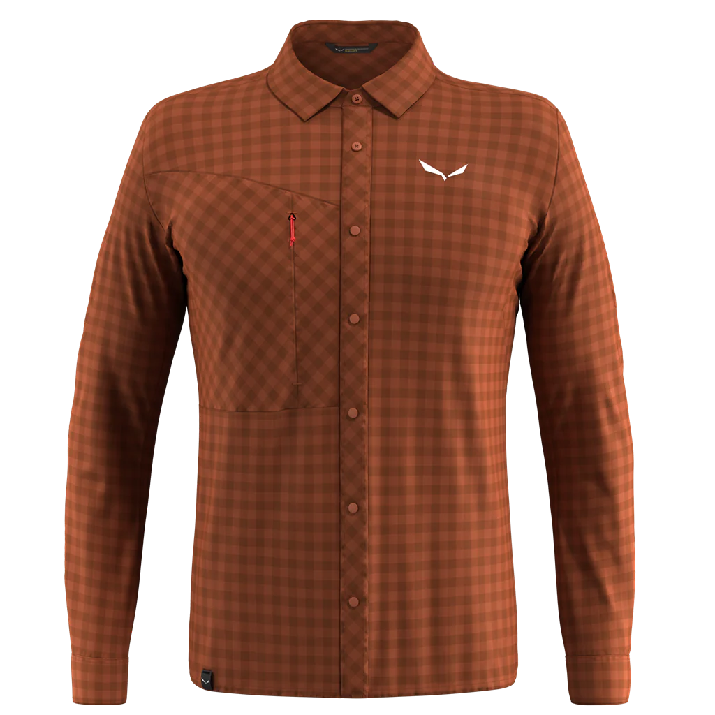 SALEWA PUEZ DRY M L/S SHIRT - TEKNINEN PAITA