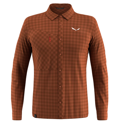 SALEWA PUEZ DRY M L/S SHIRT - TEKNINEN PAITA