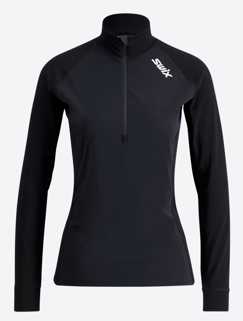 SWIX RACEX CLASSIC WIND HALFZIP W - TUULENPITÄVÄ ALUSPAITA