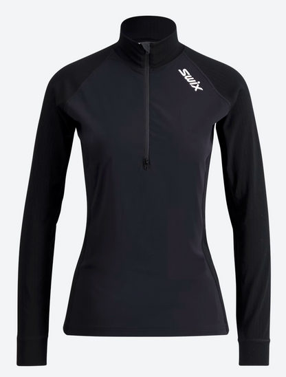 SWIX RACEX CLASSIC WIND HALFZIP W - TUULENPITÄVÄ ALUSPAITA