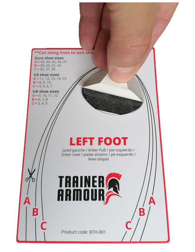 TRAINER ARMOUR BIG TOE HOLE PREVENTER - VARVASLAASTARI MUSTA
