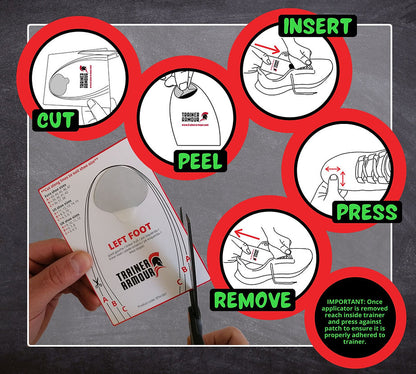 TRAINER ARMOUR BIG TOE HOLE PREVENTER - VARVASLAASTARI MUSTA