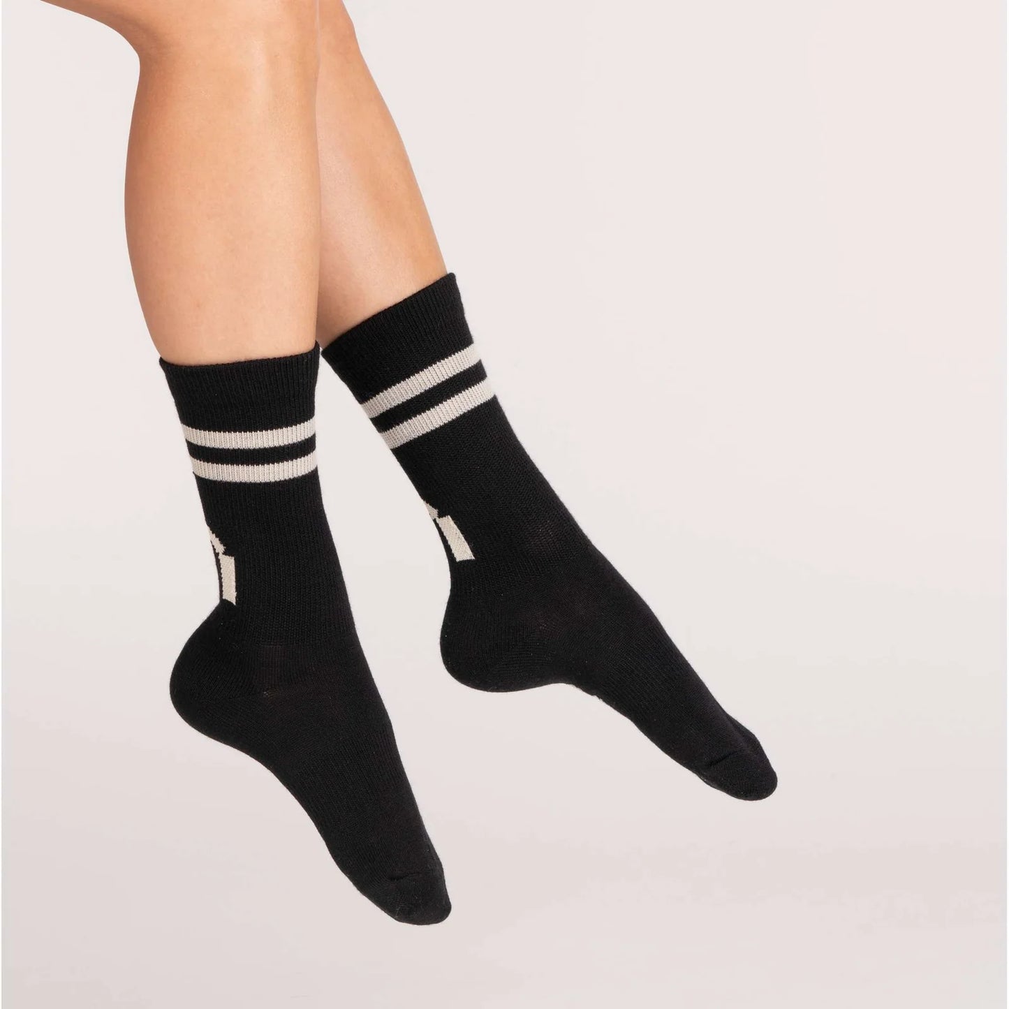 NORTH OUTDOOR ALL DAY MERINO TENNIS SOCKS STRIPE - MERINOSUKAT