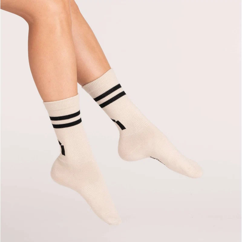 NORTH OUTDOOR ALL DAY MERINO TENNIS SOCKS STRIPE - MERINOSUKAT