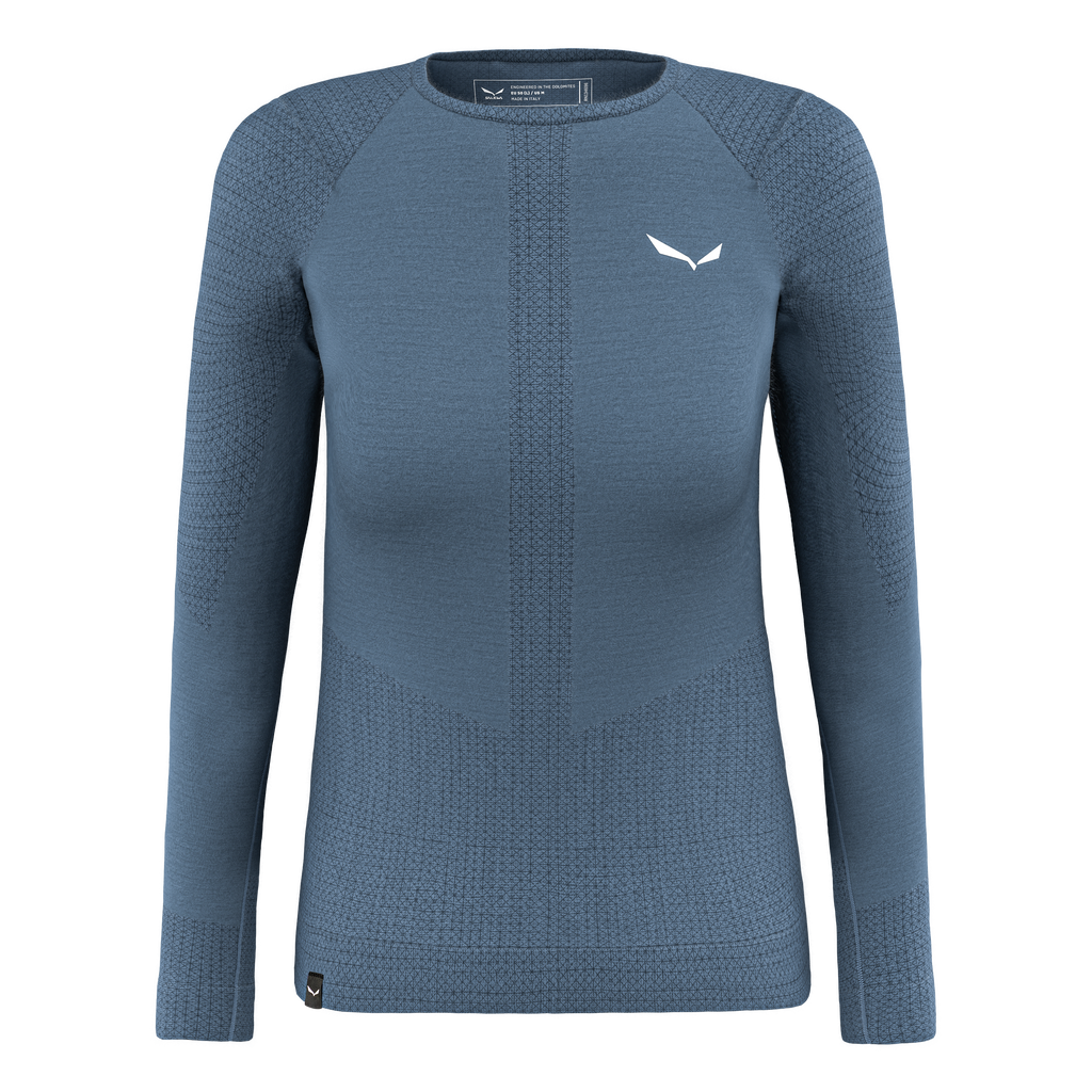 SALEWA ZEBRU MED WARM AMR W L/S TEE. - TEKNINEN MERINOALUSPAITA