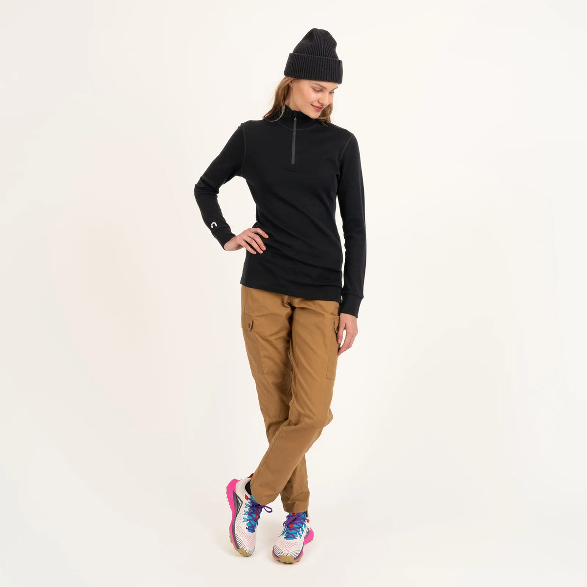 NORTH OUTDOOR ARCTIC 260 MIDLAYER ZIP W - MERINOPAITA