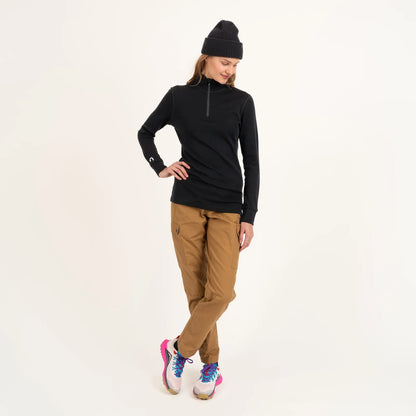 NORTH OUTDOOR ARCTIC 260 MIDLAYER ZIP W - MERINOPAITA