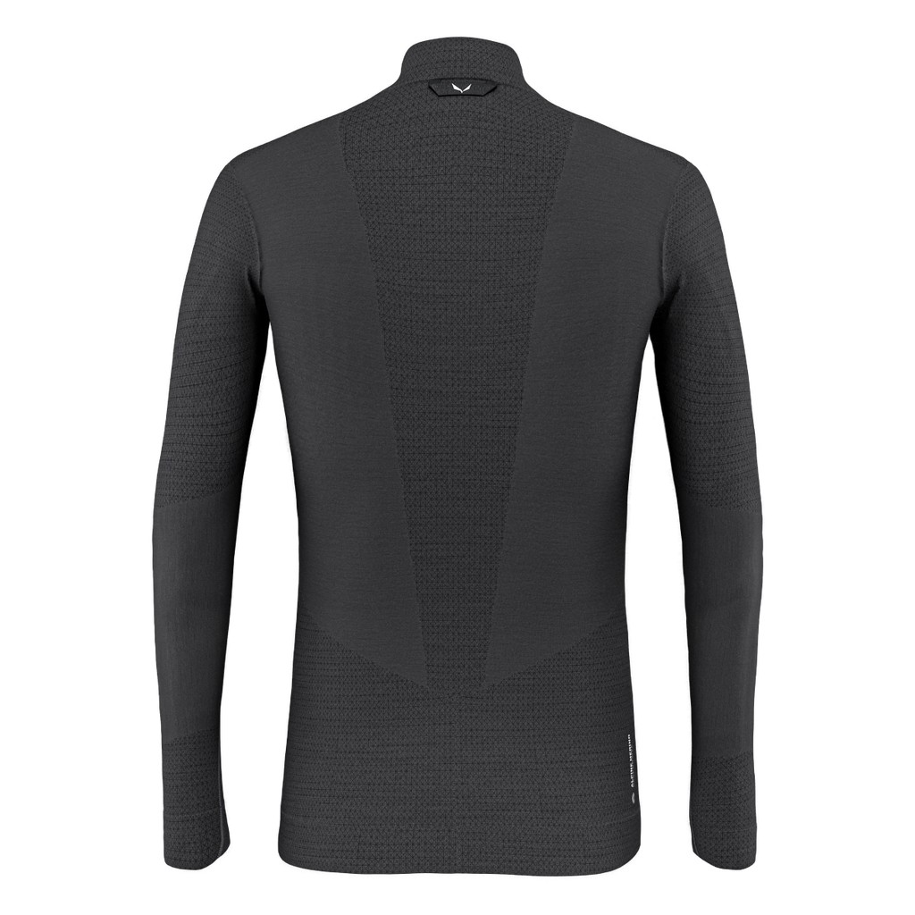 SALEWA ZEBRU MED WARM AMR M 1/2Z TEE - TEKNINEN MERINOALUSPAITA