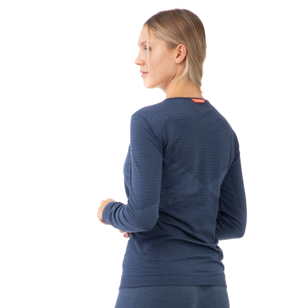 SALEWA ZEBRU MED WARM AMR W L/S TEE. - TEKNINEN MERINOALUSPAITA