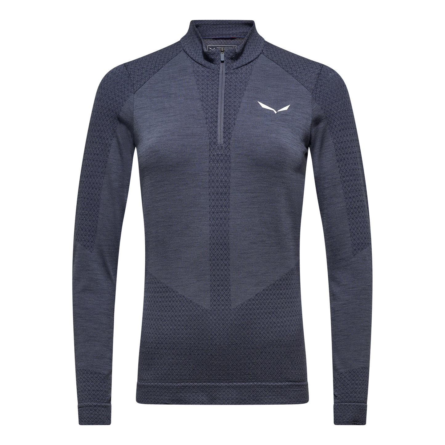 SALEWA ZEBRU MED WARM AMR W 1/2Z TEE. - TEKNINEN MERINOALUSPAITA