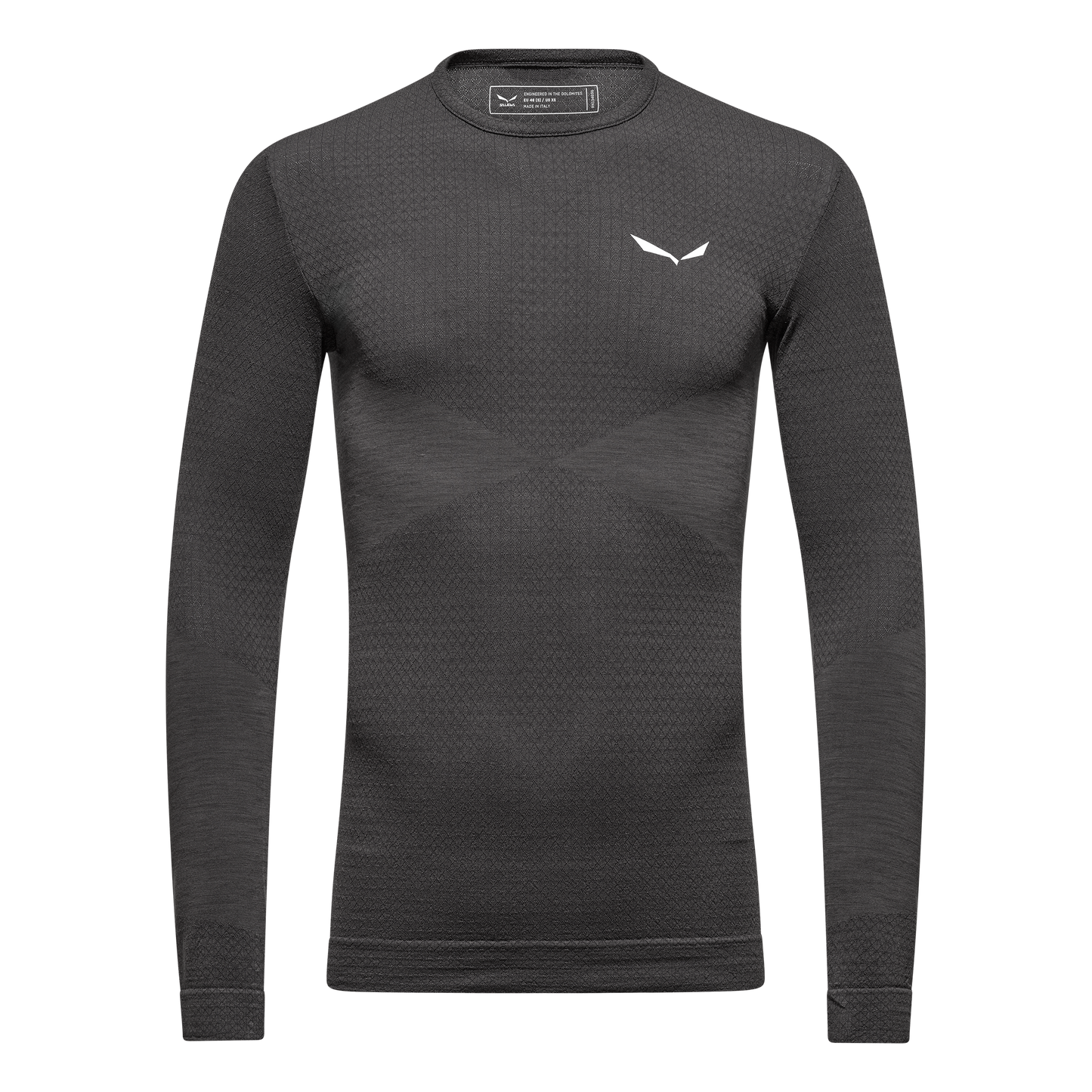 SALEWA ZEBRU MED WARM AMR M L/S TEE - TEKNINEN MERINOALUSPAITA