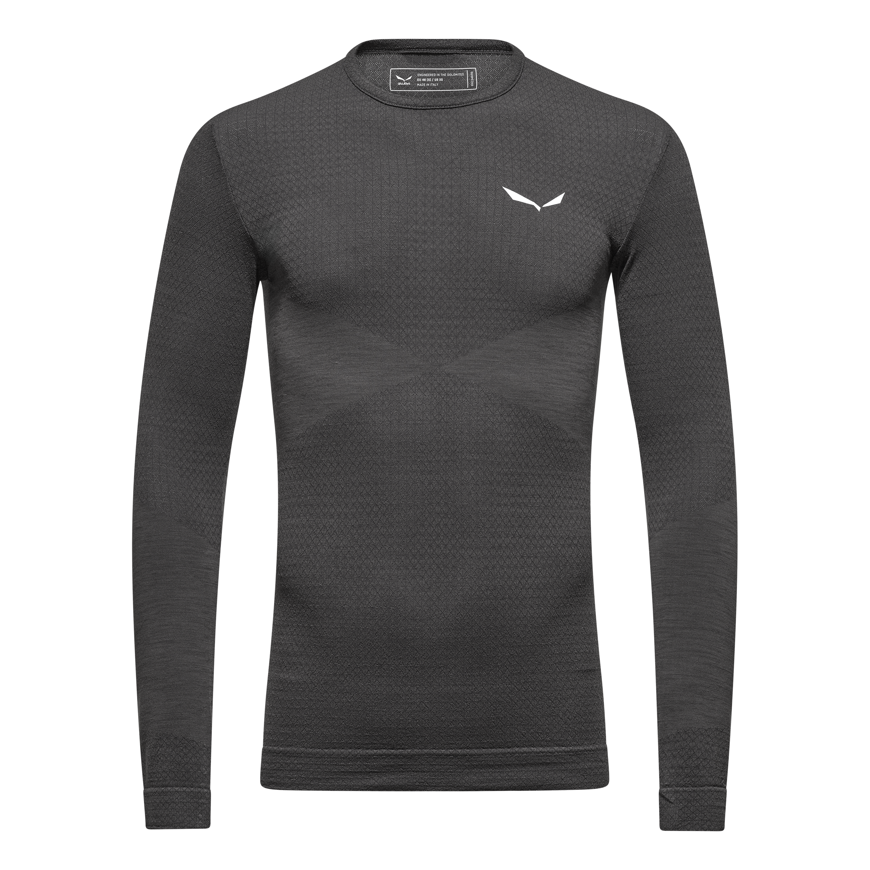 SALEWA ZEBRU MED WARM AMR M L/S TEE - TEKNINEN MERINOALUSPAITA