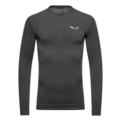 SALEWA ZEBRU MED WARM AMR M L/S TEE - TEKNINEN MERINOALUSPAITA