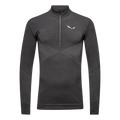 SALEWA ZEBRU MED WARM AMR M 1/2Z TEE - TEKNINEN MERINOALUSPAITA
