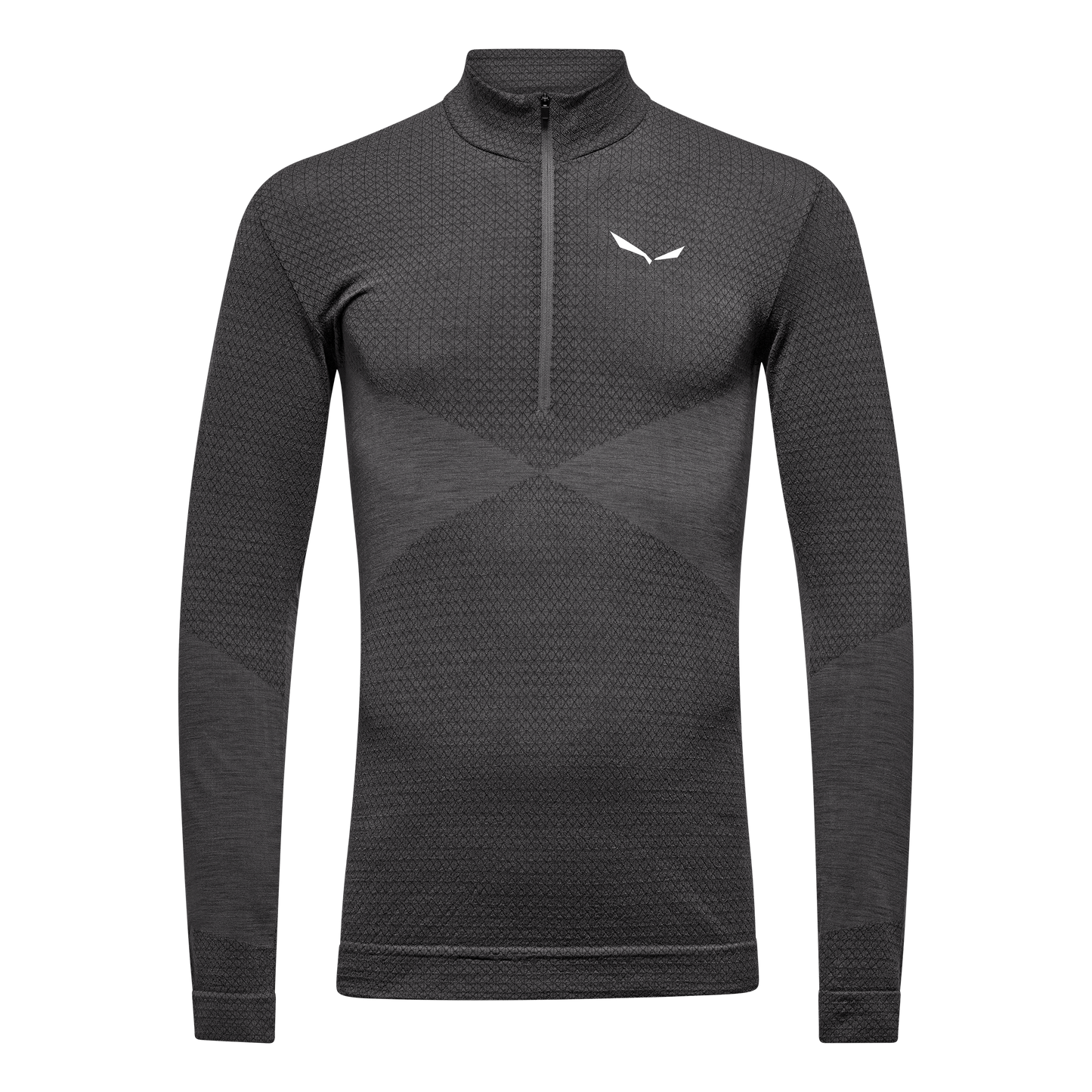SALEWA ZEBRU MED WARM AMR M 1/2Z TEE - TEKNINEN MERINOALUSPAITA