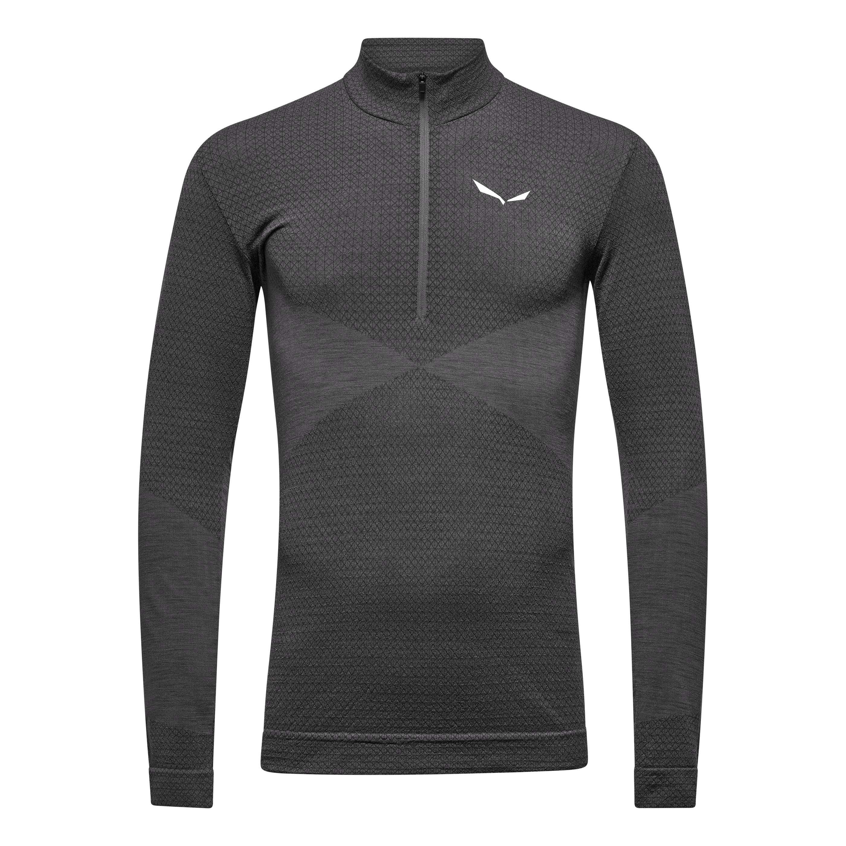 SALEWA ZEBRU MED WARM AMR M 1/2Z TEE - TEKNINEN MERINOALUSPAITA