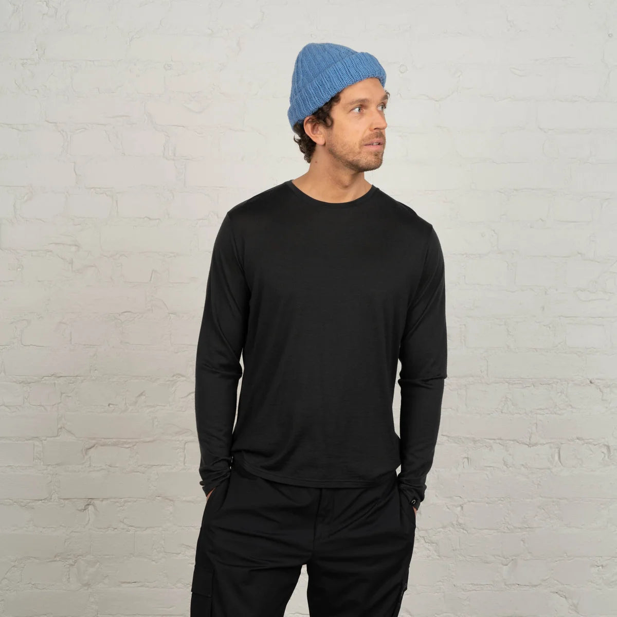NORTH OUTDOOR JOE MERINO LONG-T M- PITKÄHINAINEN MERINO T-PAITA
