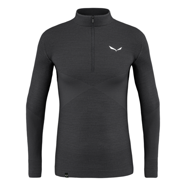 Salewa Zebru Med Warm Amr M 1/2Z Tee - tekninen merinopaita